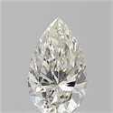Natural Diamond 0.92 Carats, Pear with  Cut, J Color, IF Clarity and Certified by GIA