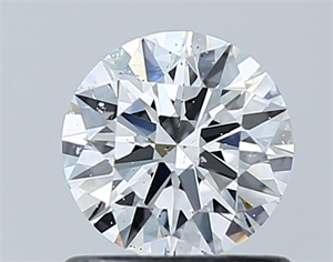 Picture of Natural Diamond 0.74 Carats, Round with Excellent Cut, D Color, SI2 Clarity and Certified by GIA