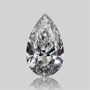 Picture of Natural Diamond 0.72 Carats, Pear with  Cut, E Color, VVS2 Clarity and Certified by GIA