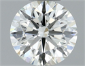 Natural Diamond 0.52 Carats, Round with Excellent Cut, J Color, IF Clarity and Certified by IGI