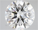 Lab Grown Diamond 5.04 Carats, Round with Ideal Cut, D Color, VVS2 Clarity and Certified by IGI
