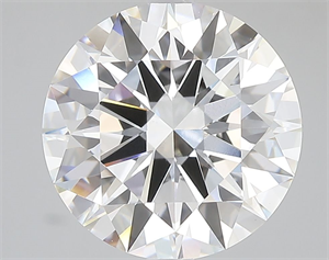 Picture of Lab Grown Diamond 5.04 Carats, Round with Ideal Cut, D Color, VVS2 Clarity and Certified by IGI