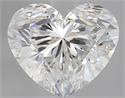 Natural Diamond 1.91 Carats, Heart with  Cut, F Color, VS2 Clarity and Certified by GIA