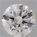 Lab Grown Diamond 4.07 Carats, Round with Excellent Cut, G Color, VVS2 Clarity and Certified by IGI