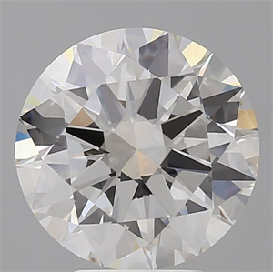 Picture of Lab Grown Diamond 4.07 Carats, Round with Excellent Cut, G Color, VVS2 Clarity and Certified by IGI