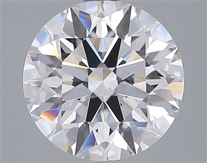 Picture of Lab Grown Diamond 3.05 Carats, Round with Ideal Cut, E Color, VVS2 Clarity and Certified by IGI
