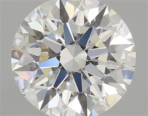 Picture of Natural Diamond 0.55 Carats, Round with Excellent Cut, H Color, VVS2 Clarity and Certified by GIA