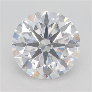 Picture of Lab Grown Diamond 3.36 Carats, Round with Excellent Cut, D Color, VVS1 Clarity and Certified by GIA