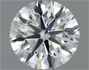 Natural Diamond 0.70 Carats, Round with Excellent Cut, J Color, VVS1 Clarity and Certified by GIA