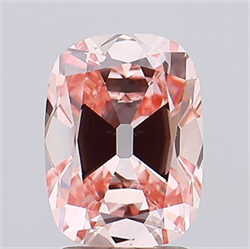 Picture of Lab Grown Diamond 2.55 Carats, Cushion with  Cut, Fancy Intense Pink Color, VS1 Clarity and Certified by IGI