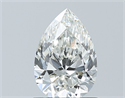 Natural Diamond 0.89 Carats, Pear with  Cut, I Color, VVS1 Clarity and Certified by GIA