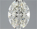 Natural Diamond 1.20 Carats, Oval with  Cut, J Color, VS2 Clarity and Certified by GIA