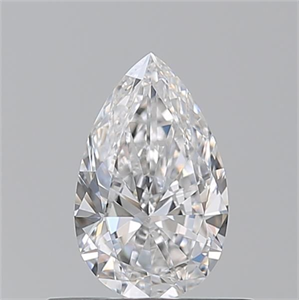 Picture of Natural Diamond 0.50 Carats, Pear with  Cut, E Color, VVS2 Clarity and Certified by GIA