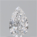 Diamante Natural 0.50 quilates, De pera , Color E, claridad VVS2 y certificado GIA
