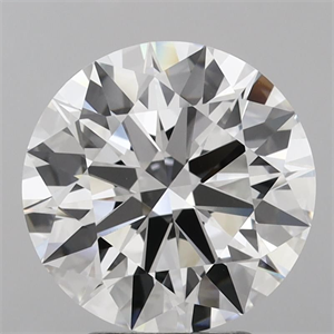 Picture of Lab Grown Diamond 5.06 Carats, Round with Ideal Cut, E Color, VVS1 Clarity and Certified by IGI