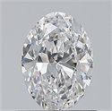 Natural Diamond 0.70 Carats, Oval with  Cut, D Color, VS1 Clarity and Certified by GIA