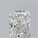 Natural Diamond 0.50 Carats, Radiant with  Cut, H Color, VVS2 Clarity and Certified by GIA