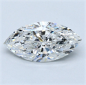 Natural Diamond 2.02 Carats, Marquise with  Cut, F Color, SI2 Clarity and Certified by GIA