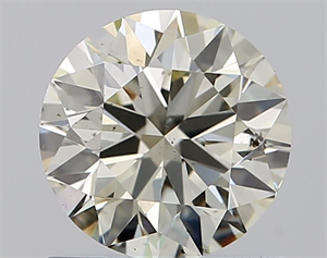 Picture of Natural Diamond 0.90 Carats, Round with Excellent Cut, J Color, VS2 Clarity and Certified by IGI