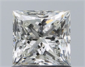 Natural Diamond 1.01 Carats, Princess with  Cut, H Color, VVS2 Clarity and Certified by IGI
