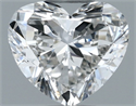 Natural Diamond 0.50 Carats, Heart with  Cut, H Color, VS2 Clarity and Certified by IGI