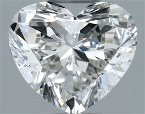 Picture of Natural Diamond 0.50 Carats, Heart with  Cut, H Color, VS2 Clarity and Certified by IGI