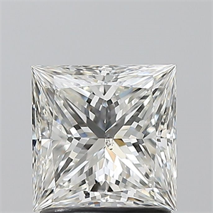 Picture of Natural Diamond 1.50 Carats, Princess with  Cut, H Color, SI2 Clarity and Certified by GIA