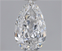 Natural Diamond 0.50 Carats, Pear with  Cut, D Color, VS1 Clarity and Certified by GIA