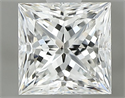 Natural Diamond 0.93 Carats, Princess with  Cut, G Color, SI1 Clarity and Certified by GIA