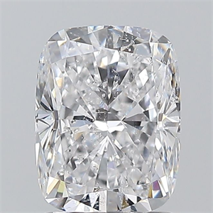 Picture of Natural Diamond 1.50 Carats, Cushion with  Cut, D Color, I1 Clarity and Certified by GIA