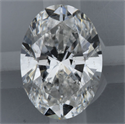 Natural Diamond 1.02 Carats, Oval with  Cut, F Color, I1 Clarity and Certified by GIA