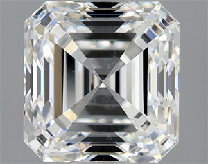 Picture of Natural Diamond 1.01 Carats, Asscher with  Cut, F Color, VS1 Clarity and Certified by GIA