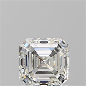 Picture of Natural Diamond 1.52 Carats, Asscher with  Cut, H Color, VS1 Clarity and Certified by GIA