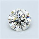Diamante Natural 0.90 quilates, Redondo , Color K, claridad SI1 y certificado GIA