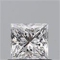 Diamante Natural 0.52 quilates, Princesa , Color E, claridad VVS2 y certificado GIA