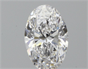 Natural Diamond 0.64 Carats, Oval with  Cut, D Color, VVS1 Clarity and Certified by GIA
