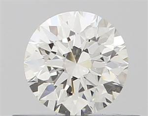 Picture of Natural Diamond 0.40 Carats, Round with Excellent Cut, I Color, VVS1 Clarity and Certified by GIA