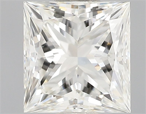 Picture of Natural Diamond 0.46 Carats, Princess with  Cut, H Color, VS2 Clarity and Certified by GIA