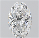 Natural Diamond 1.20 Carats, Oval with  Cut, D Color, SI1 Clarity and Certified by GIA