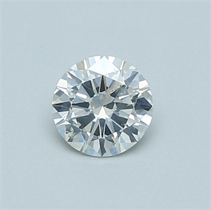 Picture of Natural Diamond 0.48 Carats, Round with Very Good Cut, H Color, SI2 Clarity and Certified by GIA