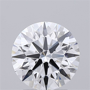 Picture of Lab Grown Diamond 2.01 Carats, Round with Ideal Cut, D Color, IF Clarity and Certified by IGI