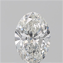 Natural Diamond 0.70 Carats, Oval with  Cut, G Color, VS2 Clarity and Certified by GIA