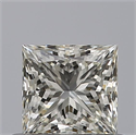 Natural Diamond 0.56 Carats, Princess with  Cut, H Color, IF Clarity and Certified by IGI