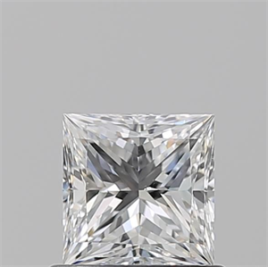 Picture of Natural Diamond 0.74 Carats, Princess with  Cut, E Color, SI1 Clarity and Certified by GIA