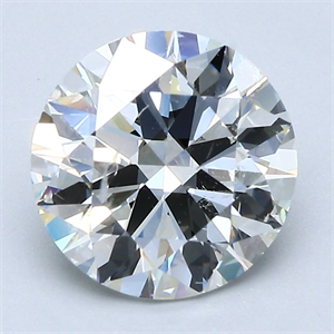 Picture of Natural Diamond 2.50 Carats, Round with Excellent Cut, H Color, SI2 Clarity and Certified by GIA