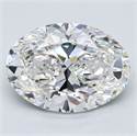Diamante Natural 4.01 quilates, Ovalado , Color F, claridad SI2 y certificado GIA