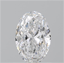 Natural Diamond 0.90 Carats, Oval with  Cut, D Color, VS1 Clarity and Certified by GIA