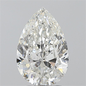 Foto Diamante Natural 2.01 quilates, De pera , Color H, claridad SI2 y certificado GIA de