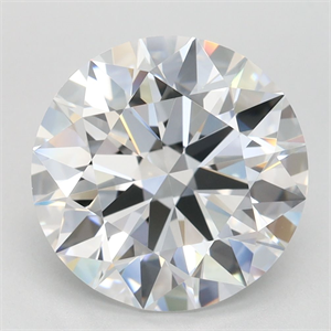 Picture of Lab Grown Diamond 3.63 Carats, Round with Ideal Cut, D Color, VVS1 Clarity and Certified by IGI
