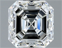 Diamante Natural 1.50 quilates, Asscher , Color H, claridad VS2 y certificado IGI